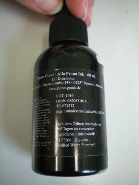 Inchiostro del tatuaggio «Prima Black» — foto 2 dell'alert A12/0908/13
