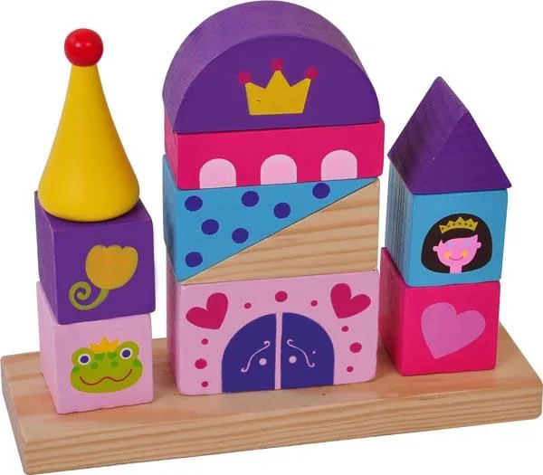 Giocattolo di legno «Princess castle wooden building bricks» — foto 2 dell'alert A12/0077/16