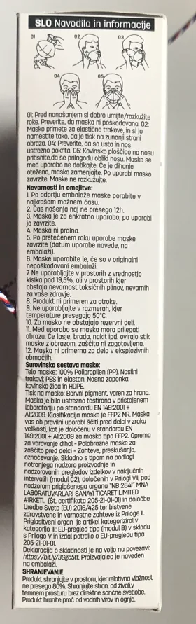 Maschera filtro antiparticolato «Proactive-tex MASK- 05» — foto 6 dell'alert A12/01773/22