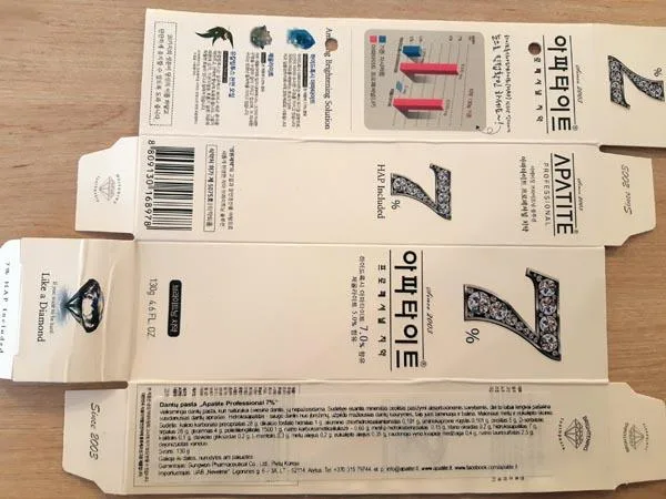 Dentifricio «Professional 7%» (APATITE)