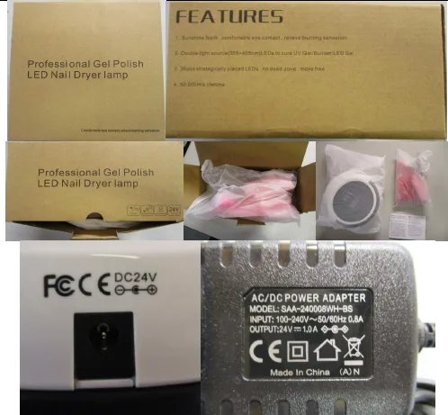 Lampada per unghie «Professional Gel Polish LED Nail Dryer Lamp» — foto 2 dell'alert A12/01016/20