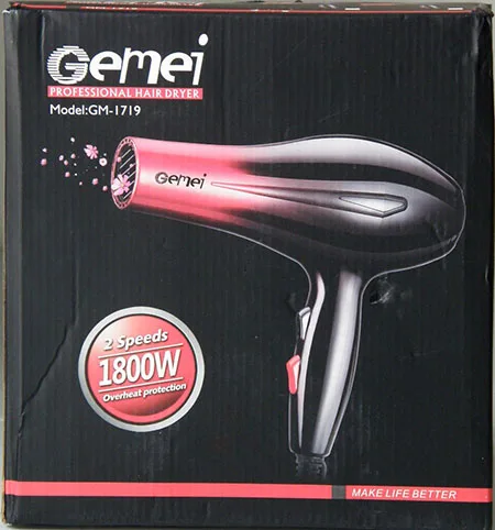 Asciugacapelli «PROFESSIONAL HAIR DRYER» (Gemei)