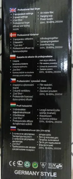 Asciugacapelli «Professional Hair Dryer» — foto 3 dell'alert A12/1391/18