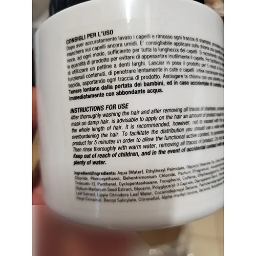 Maschera per capelli «Professional Milano maschera capelli azione anti età» (Nanì)