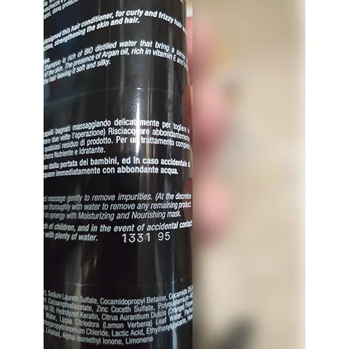 Shampoo «Professional Milano shampoo Argan nutriente idratante» — foto 5 dell'alert A12/01329/24