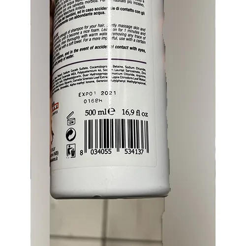 Shampoo «Professional Milano shampoo azione anti età» — foto 2 dell'alert A12/01318/24