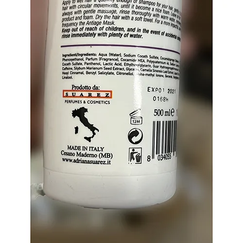 Shampoo «Professional Milano shampoo azione anti età» — foto 5 dell'alert A12/01318/24