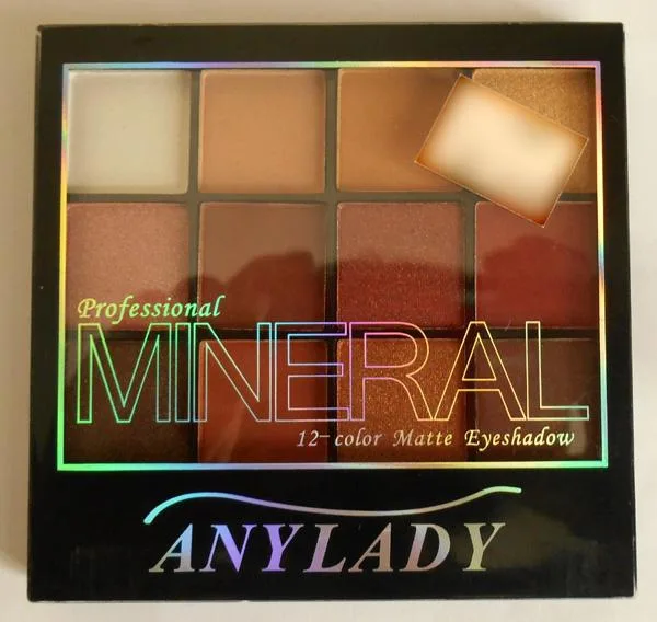 Ombre degli occhi «Professional Mineral 12-color Matte Eyeshadow» (ANYLADY)