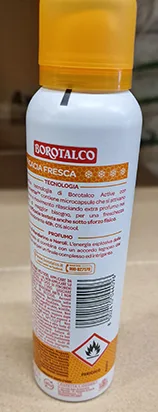 Deodorante a spruzzo «Profumo di Mandarino e Neroli» — foto 4 dell'alert A12/00502/23