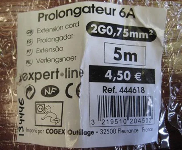 Cavo di estensione «Prolongateur 6A» (Expert Line)