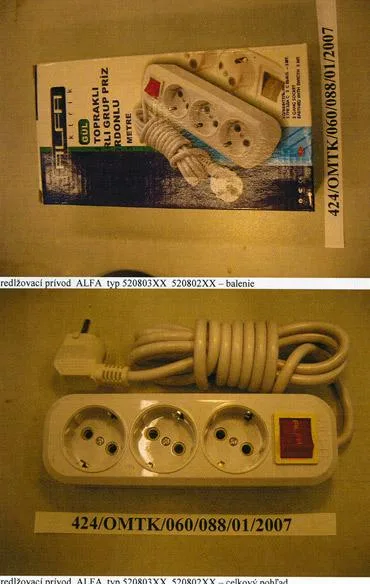 Prolunga del cavo tre vie impostate con interruttore di alimentazione 3 m — foto 1 dell'alert 0074/08
