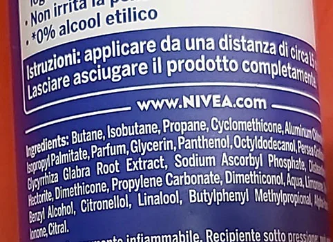 Spruzzo di deodorante «Protect & Care» — foto 1 dell'alert A12/02573/23