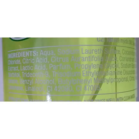 Sapone liquido per le mani «PROTECT + REFRESH HANDWASH LIME & CORIANDER ANTIBACTERIAL» — foto 4 dell'alert A12/01092/24
