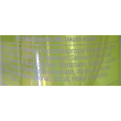 Sapone liquido per le mani «PROTECT + REFRESH HANDWASH LIME & CORIANDER ANTIBACTERIAL» — foto 8 dell'alert A12/01092/24