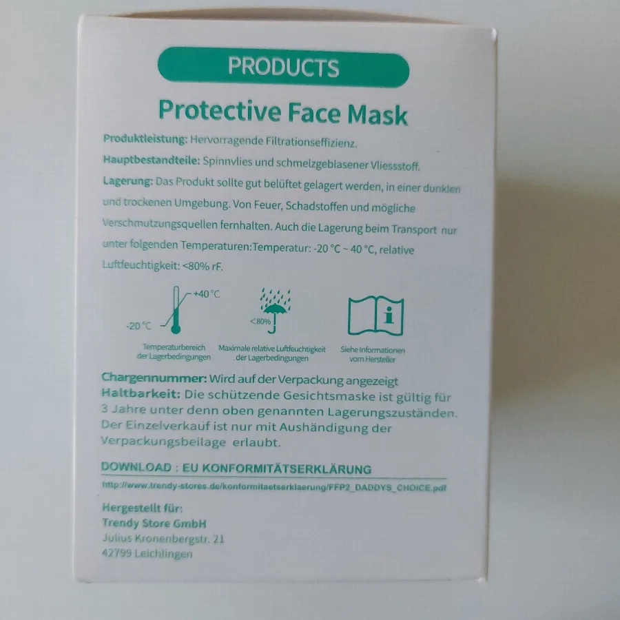 Maschera filtro antiparticolato «Protective Face Mask» — foto 6 dell'alert A12/01658/22