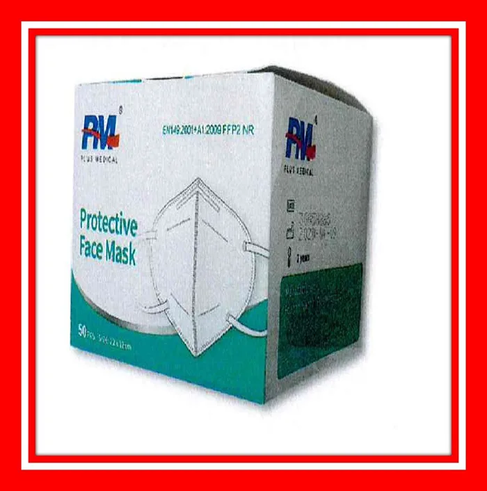 Maschera filtro antiparticolato «Protective Face Mask» — foto 3 dell'alert A12/01080/20