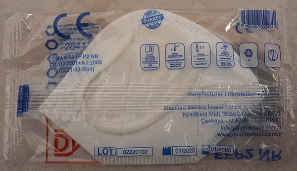 Maschera filtro antiparticolato «Protective mask» — foto 7 dell'alert A12/00195/23
