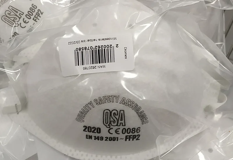 Maschera filtro antiparticolato «Protective mask» — foto 1 dell'alert INFO/00060/20