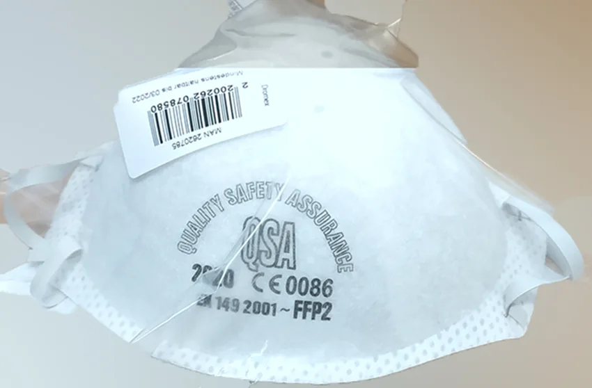 Maschera filtro antiparticolato «Protective mask» — foto 2 dell'alert INFO/00060/20