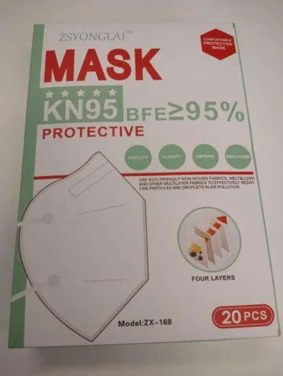 Maschera filtro particella «Protective Mask KN95» — foto 2 dell'alert A12/01597/21