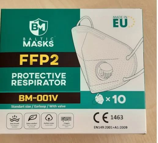 Maschera filtro particella «PROTECTIVE RESPIRATOR FFP2» — foto 1 dell'alert A12/00256/22