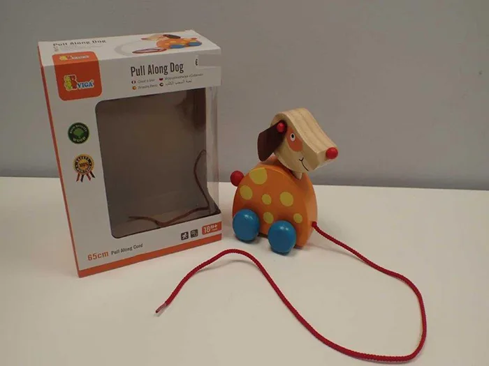 Tirare lungo il giocattolo «Pull Along Dog» (VIGA TOYS)