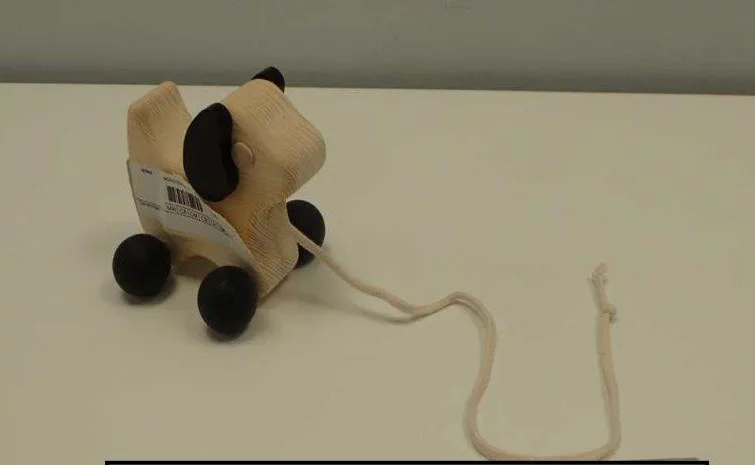 Giocattolo di legno «Pull animal mouse (Trekdiertje muis)»