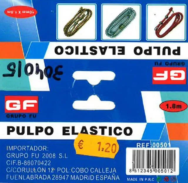 Cinghie elastiche «Pulpo elastico» — foto 1 dell'alert A12/1641/13