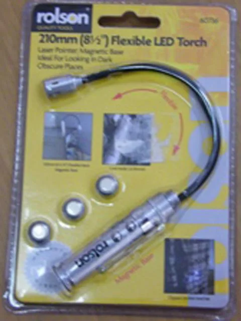 Puntatore laser – 210 mm (8.5") Torcia LED flessibile — foto 1 dell'alert 0814/10