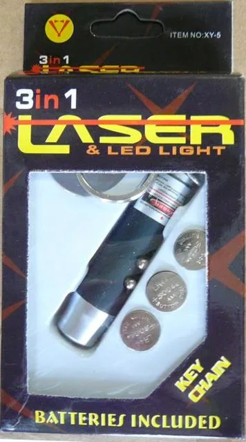 Puntatore laser "3 in 1 Laser & Luce LED" & #13; & #13; — foto 1 dell'alert 0147/12