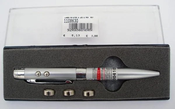 Puntatore laser – 3 in 1 Laser.LED & penna — foto 3 dell'alert 1167/08