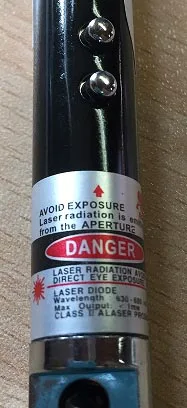 Puntatore laser — foto 2 dell'alert A12/00074/19
