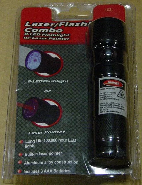 Puntatore laser – Combo Laser/Flashlight, 8-LED — foto 1 dell'alert 1682/09