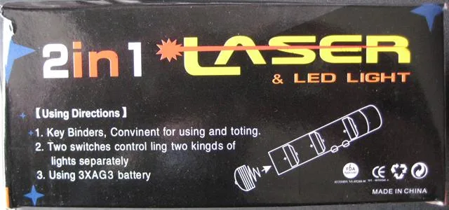 Puntatore laser "Key-ring 2 in Laser & Led Light" — foto 3 dell'alert A12/0849/12