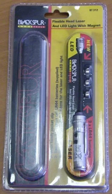 Puntatore laser – Laser a testa flessibile e luce LED con magnete — foto 2 dell'alert 0657/10