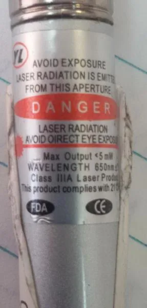 Puntatore laser — foto 2 dell'alert A12/0548/19