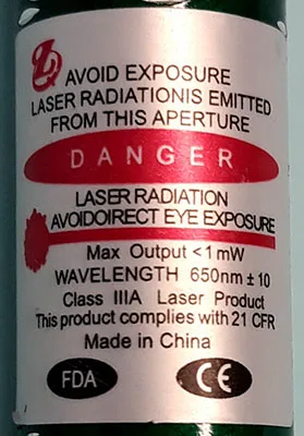 Puntatore laser — foto 2 dell'alert A12/01082/21