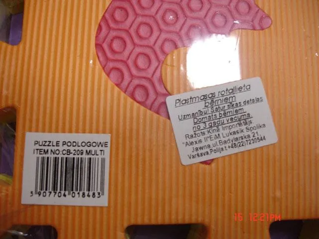 Puzzle a pavimento in schiuma – Puzzle Podlogowe (Unknown)
