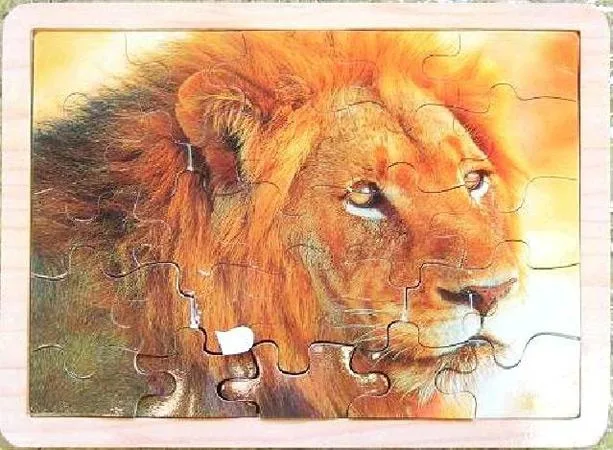 Puzzle in legno (leone) (Free &amp; Easy)