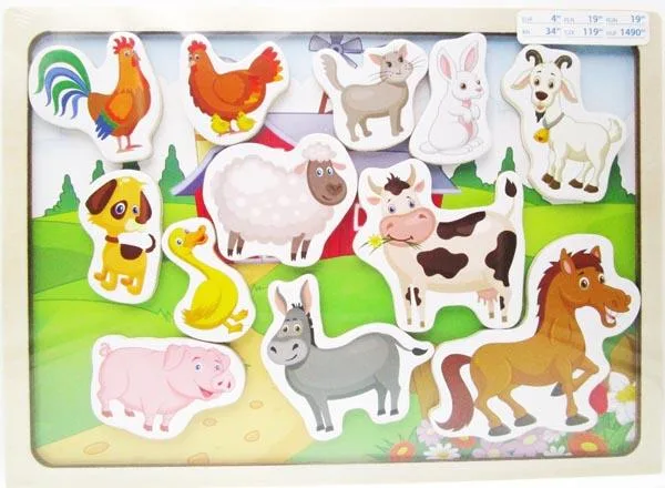 Puzzle magnetico «Puzzle magnetyczne "zwierzatka"» (Pepco)