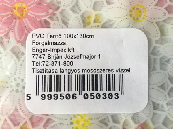 Tovaglia «PVC terítő» — foto 2 dell'alert A12/01380/21