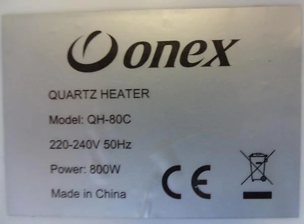 Riscaldatore elettrico «Quartz Heater» — foto 3 dell'alert A11/0029/18