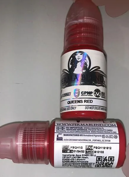 Inchiostro del tatuaggio «Queens Red» (PERMABLEND)
