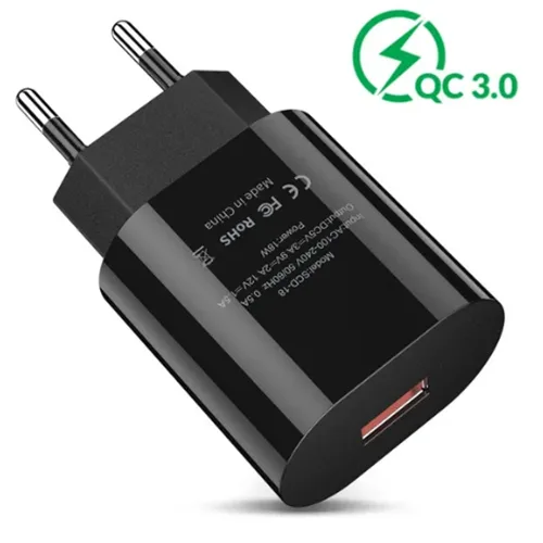 Caricabatterie USB «Quick Charge 3.0 USB Charger QC3.0 Fast Charging EU Plug»