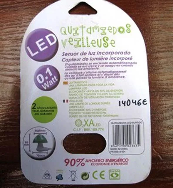 Luce notturna «Quitamiedos, veilleuse» — foto 1 dell'alert A12/0889/14