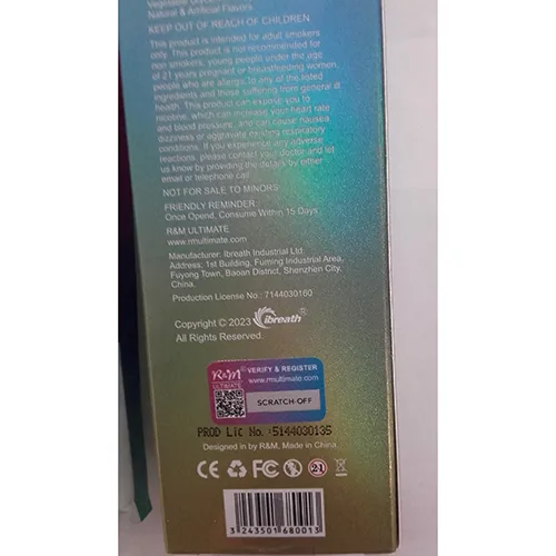 Sigaretta elettronica usa e getta «R&amp;M® 9000 CRYSTAL X KangerTech® 9000 PUFFS» (R&amp;M®)