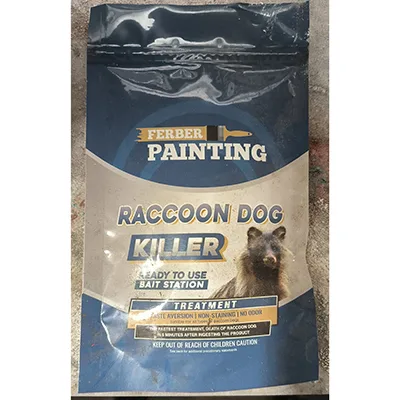 Prodotto antiparassitario «Racoon dog Killer» (Ferber Painting)