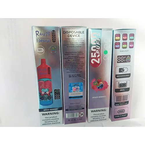 Sigaretta elettronica monouso «RAHdM TORNADO 25000» — foto 1 dell'alert A12/02976/24
