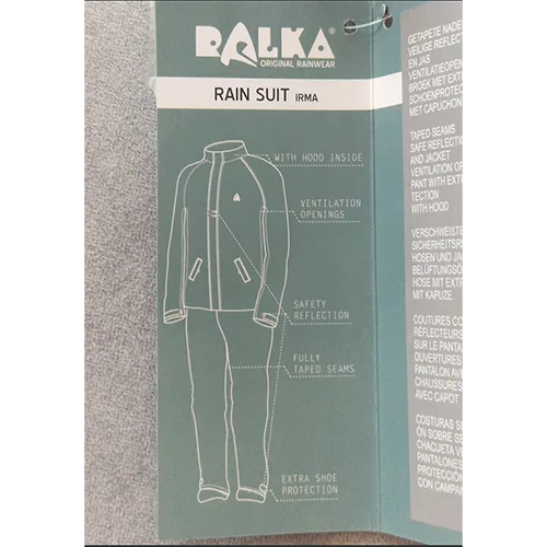 Tuta antipioggia «Rain Suit» — foto 3 dell'alert SR/02663/26