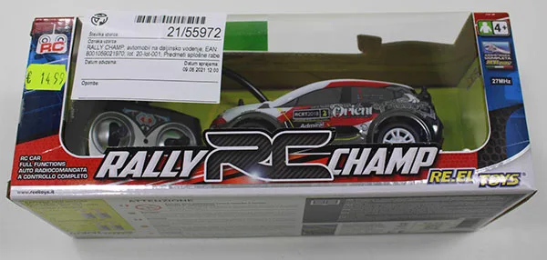 Auto di controllo remoto «RALLY RC CHAMP» — foto 2 dell'alert A12/01449/21